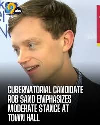 As Democrat Rob Sand held his first of 100 planned town halls