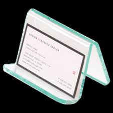 4.7 out of 5 stars 1,463. Lorell Acrylic Business Card Holder 2 W X 3 D X 4 H Cleargreen Edge Office Depot