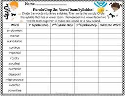 However there is a set of alphabets that include one or more vowels and that appears in a lot of words. Vowel Team Syllable Games And Activities For Big Kids By Teacher S Planet
