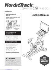 Tions in this manual before using. Nordictrack Commercial S22i Studio Cycle Manuals Manualslib