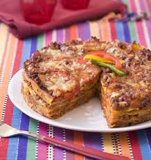 Lasagne De Tortillas Au Boeuf Et Poivron Recette Recettes De Cuisine Cuisine Mexicaine Lasagnes