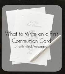 #13 we thank god that you have received the blessed sacrament of your first communion. What To Write On A First Communion Card First Communion Cards First Communion First Communion Invitations