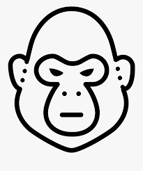 Add a lopsided mouth and angry eyes and you have a gorilla that does not want to be messed around with. Screaming Vector Black White Face Frames Illustrations Gorilla Face Drawing Easy Free Transparent Clipart Clipartkey