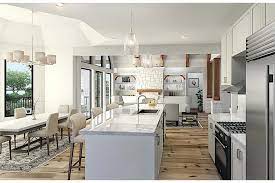 This is also considered a small kitchen. Cottage Floor Plan 3 Bedrms 3 5 Baths 3189 Sq Ft Plan 198 1123