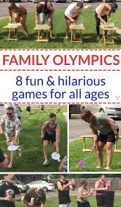 Family Olympic Games Family Fun Games Family Games For Kids Family Party Games