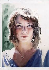 Then, sketch the image in the canvas or paper. Marcos Beccari Mar 17 Portrait Watercolor Portraits Watercolor Portrait Painting
