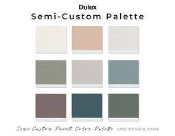 Custom Dulux Paint Color Palette