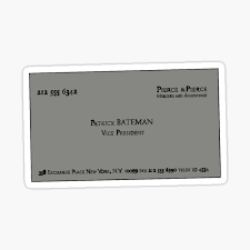 We stand on the sidewalk in front of jean's apartment on the upper east side. American Psycho Business Gifts Merchandise Redbubble