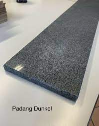 Padang dunkel granitfliesen poliert, gefast, kalibriert, 1.wahl premium qualität in 61x30,5x1 cm. Padang Dunkel Granit Naturstein Fensterbank Fensterbanke Poliert Nach Mass Ebay