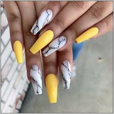 Yellow And Black Acrylic Nail Designs 78 Most Impressive Ombre Black Long Acrylic Coffin Nails Create Your Best Impression Today Page 7 Acrylic Nails Yellow Marble Acrylic Nails Yellow Nails Design