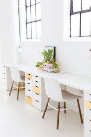 Diy Two Person Desk C R A F T Ikea Desk Desk For Two Home Office Desks
