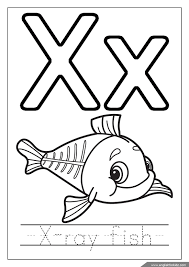 Alphabet Coloring Pages (Letters U - Z)