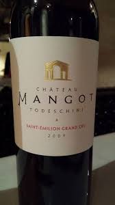 Saint emilion grand cru 2014. Chateau Mangot Cuvee Todeschini 2009 Saint Emilion Grand Cru Vertdevin