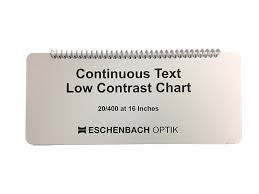 continuous text low contrast chart