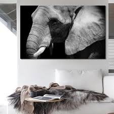 Modern Animal Posters And Prints Wall Art Canvas Painting Black And White Elephant Pictures For Living Room Home Decor No Frame Wall Art Canvas Painting Elephant Pictures Wall Art Prints