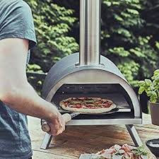 Burnhard Edelstahl Outdoor Pizzaofen Nero Inkl Pizzaschieber Pizzastein Hochwertiger Pizza Backofen Premium Holzofen Fur Den G Pizza Oven Pizza Bread Oven