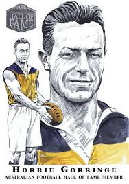 Horrrie Gorringe Hof Jpg Hall Of Fame Australian Football Sports Art