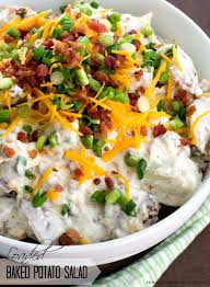 Loaded Baked Potato Salad Melissa S Southern Style Kitchen Loaded Baked Potato Salad Baked Potato Salad Potatoe Salad Recipe
