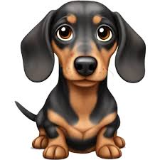 Tan merle mini dachshund emoji