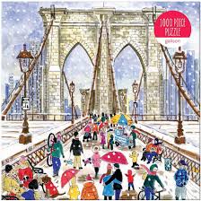 The home of all things galison puzzles! Michael Storrings Brooklyn Bridge 1000 Piece Jigsaw Puzzle In A Square