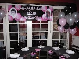 Pink 30th Birthday Decoration Ideas For Her Pink Black Gray Birthday Party 50th Birthday Decorations 50th Birthday Party Decorations 50th Birthday Party