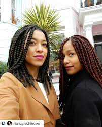 Protective Style Goals Repost Nancy Schieveen With Repostapp London Girls Naturalista Shoulder Length Box Braids Natural Hair Styles Short Box Braids