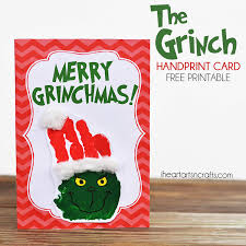 More images for printable grinch images » The Grinch Handprint Christmas Card With Printable I Heart Arts N Crafts
