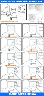 Perspective drawing for beginners two point perspective. How To Draw A Room In 1 Point Perspective Easy Step By Step Drawing Tutorial How To Draw Step By Step Drawing Tutorials
