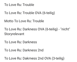 But from strange planets come strange customs, and soon rito finds himself accidentally engaged to the buxom beauty. Tu Love Ru Ova Filme Und Serien Anime Manga