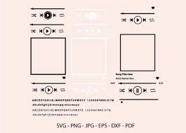 Download Music Player Svg Spotify Song Song Art Graphic By Redcreations Creative Fabrica
