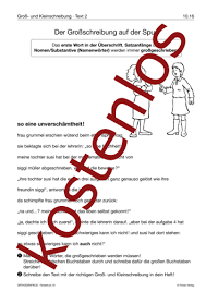 Es ist heute abend kalt. Kostenloses Arbeitsblatt Der Grossschreibung Auf Der Spur Lehrermaterial De