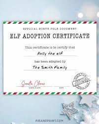 Printable elf adoption certificate, instant download elf adoption certificate, elf adoption letter, elf printables. Official Elf Adoption Certificate Free Elf On The Shelf Printables