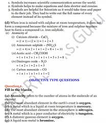 Selina Concise Chemistry Class 6 Icse Solutions Chapter 4 Elements Compounds Symbols And Formulae Ncert Books Icsesolutio Chemistry Class Chemistry Class