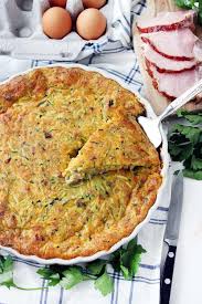 Crustless Ham And Zucchini Quiche Recipe Quiche Recipes Recipes Zucchini Quiche Recipes
