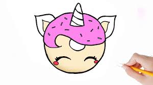 How To Draw A Unicorn Donut Kawaii Leren Tekenen Youtube Kawaii Tekeningen Leer Tekenen Eenhoorn Tekenen