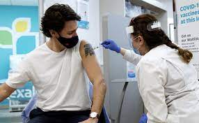 Laurent had to be downgraded because he presided over a canada that was easier to govern. Canadian Pm Justin Trudeau Gets First Dose Of Astrazeneca Covid Vaccine