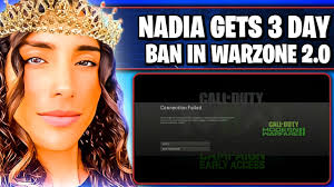 NADIA GETS 3 DAY BAN IN WARZONE 2!