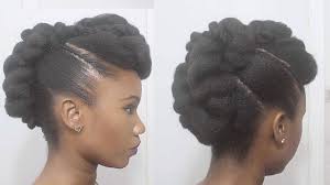 As other trends repeating, this hairstyle also has become a trend again. Twisted Mohawk Updo On Natural Hair Youtube