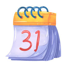 Watercolor Colorful Calendar Stock ...