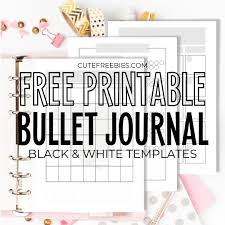 Each bullet journal collection will help you plan efficiently! Free Printable Bullet Journal Pages Cute Freebies For You