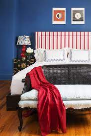 Navy blue boy bedroom with shed dormer. Best Blue Bedrooms Blue Room Ideas