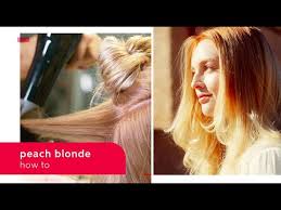 I recently colored over them with brown dye, so my hair feels drier than usual. How To Create Peach Blonde Hair Wella Professionals Youtube