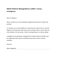 30+ Short Notice Resignation Letters (Free) - Templatearchive