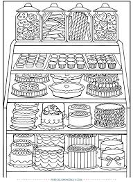 Halloween coloring pages / by smita dwarikavasi. Free Bakery Treats Coloring Page Free Coloring Daily