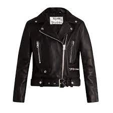 Acne Studios Mock Leather Biker Jacket 1 540 Liked On Polyvore Featuring Outerwear Jackets Fitted Biker Jacket Acne Studios Jacket Leather Biker Jacket