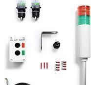 Signaworks LED 2 Light Steady & Flashing Andon Tower Light Kit - Parts  Only, Assembly Required - 3 Position Switches for On/Off Operation -Stack  ...