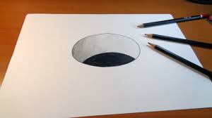 Very Easy 3d Trick Art How To Draw A Round Hole On Paper Youtube 3d Art Drawing 3d Drawing Tutorial 3d Drawings