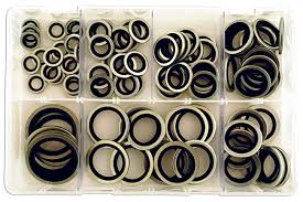 Assorted Bonded Seal Washers Imp Dowty Box 100 Pieces
