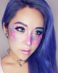 Galactic Makeup The Hottest New Makeup Trend Is Here For Halloween 2016 New Makeup Trends Freckles Makeup Alien Makeup