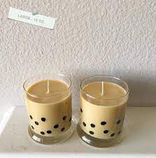 Classic Milk Tea Boba Candle In 2021 Tea Candles Candles Candle Aesthetic